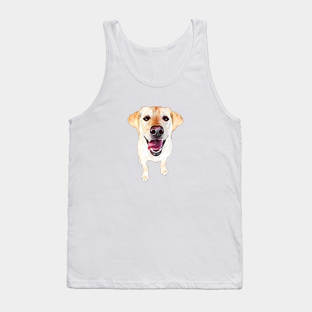 Labrador Retriever Golden Cuteness Tank Top by ElegantCat